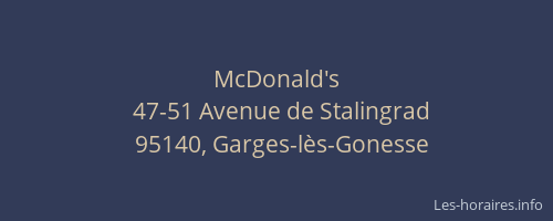 McDonald's