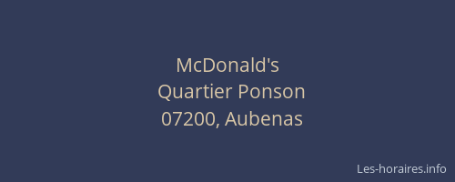 McDonald's