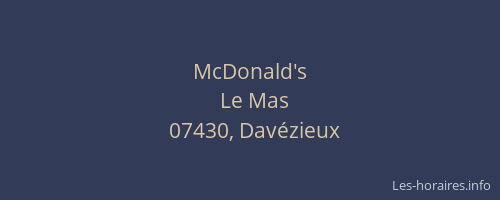 McDonald's