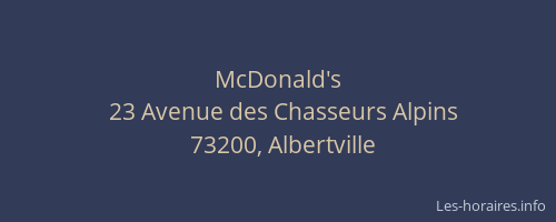 McDonald's