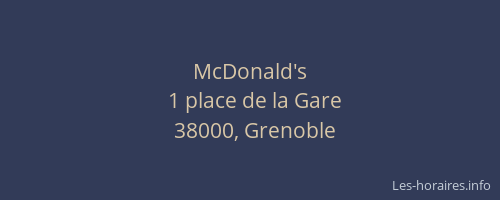 McDonald's