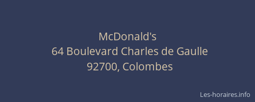 McDonald's
