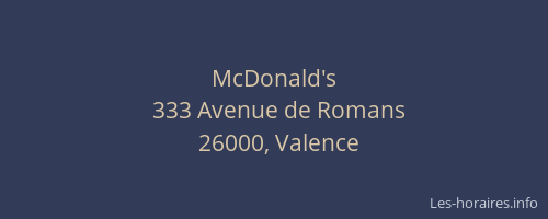 McDonald's