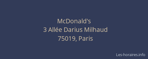 McDonald's