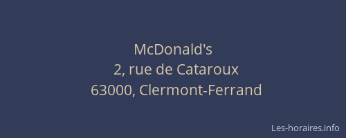 McDonald's