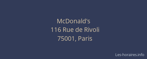 McDonald's