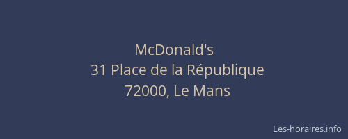McDonald's