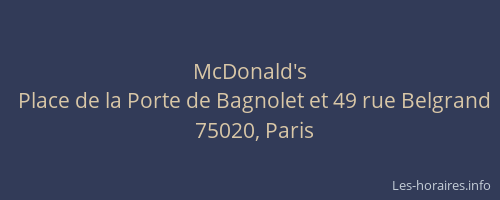McDonald's