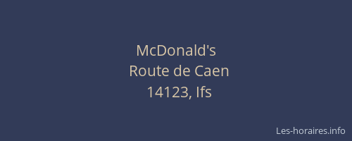 McDonald's