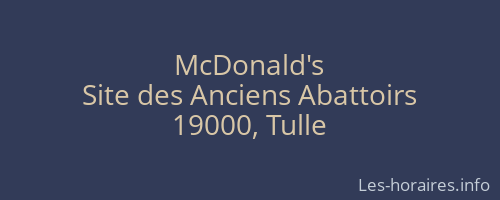 McDonald's