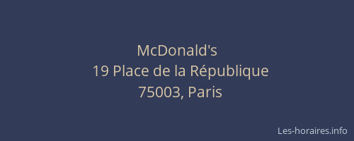 McDonald's