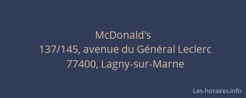 McDonald's