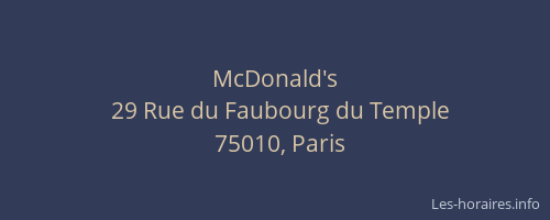 McDonald's