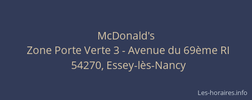 McDonald's