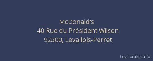 McDonald's