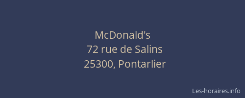 McDonald's