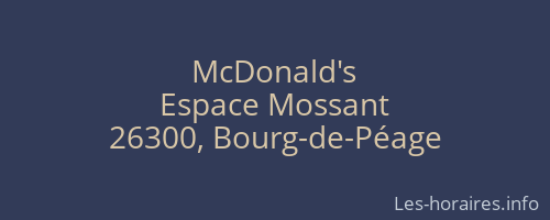 McDonald's