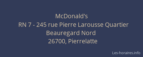 McDonald's
