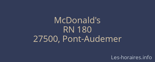 McDonald's