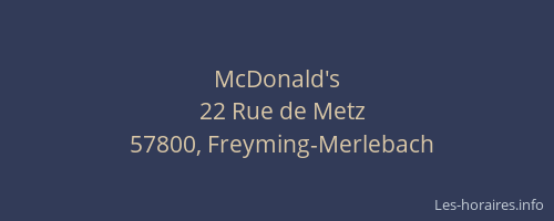 McDonald's