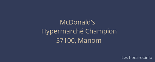McDonald's