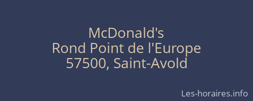 McDonald's