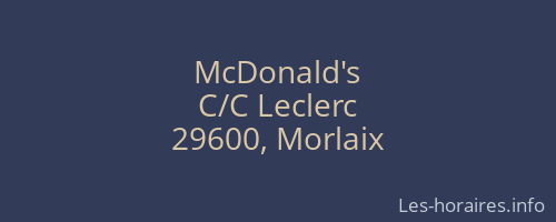 McDonald's