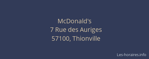 McDonald's