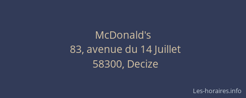 McDonald's