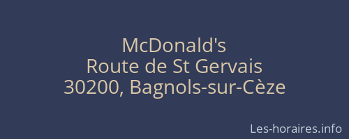 McDonald's