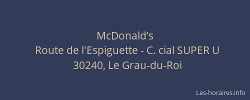 McDonald's