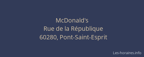 McDonald's