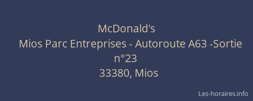 McDonald's
