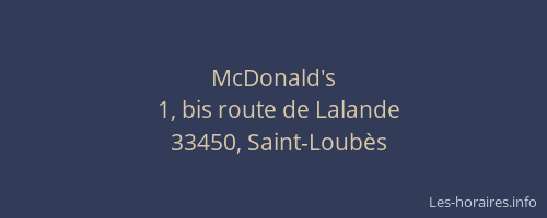 McDonald's
