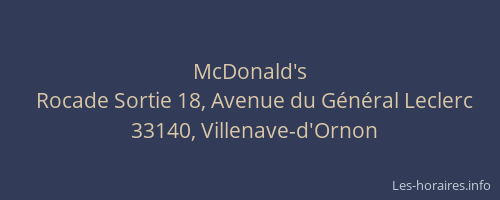 McDonald's
