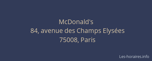 McDonald's