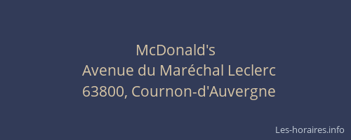 McDonald's