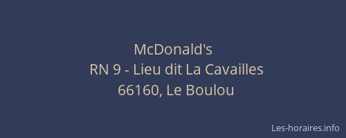 McDonald's