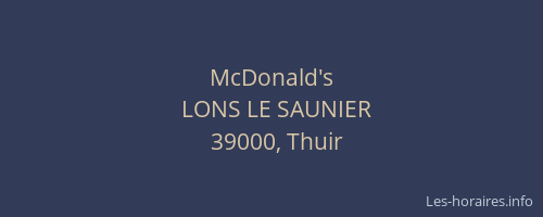McDonald's
