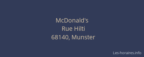 McDonald's
