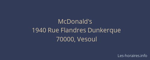 McDonald's