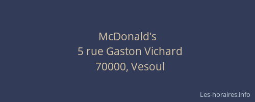 McDonald's