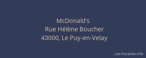 McDonald's