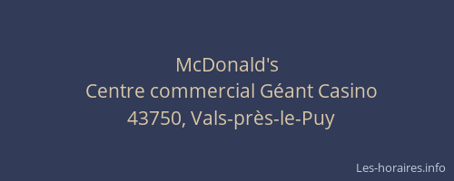 McDonald's