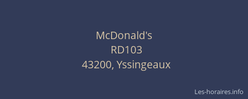McDonald's