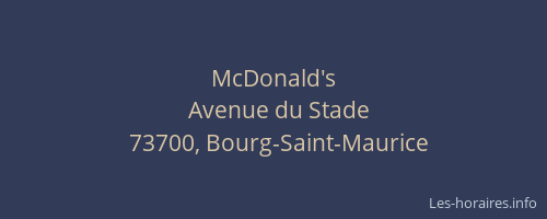 McDonald's