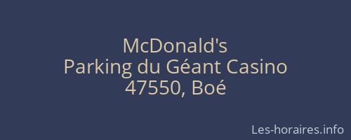 McDonald's