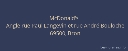 McDonald's