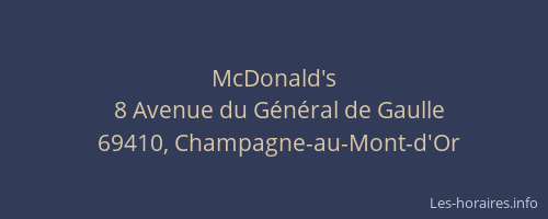 McDonald's