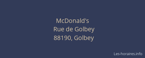 McDonald's